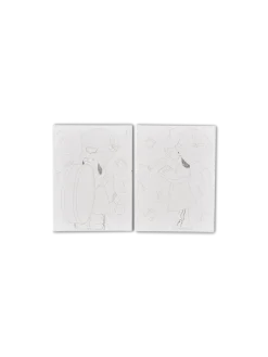 New Søstrene Grene Schweiz Bedruckte Leinwand White