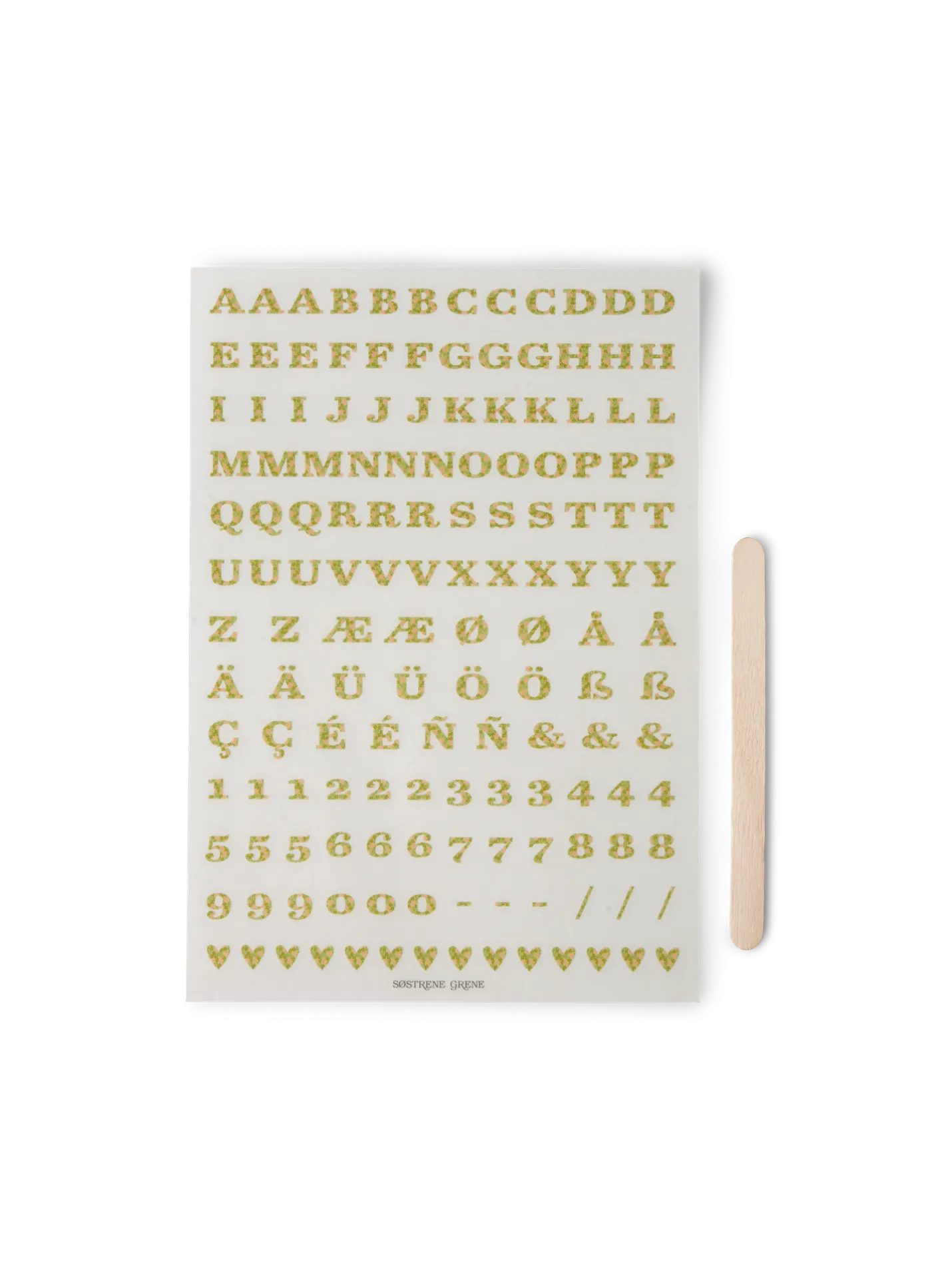 Hot Søstrene Grene Schweiz Buchstaben-Transferaufkleber Multi