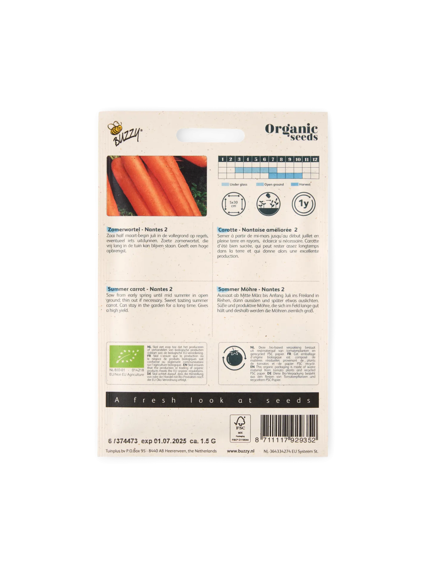 Clearance Søstrene Grene Schweiz Buzzy® Bio-Karotte Nantes 2 Multi