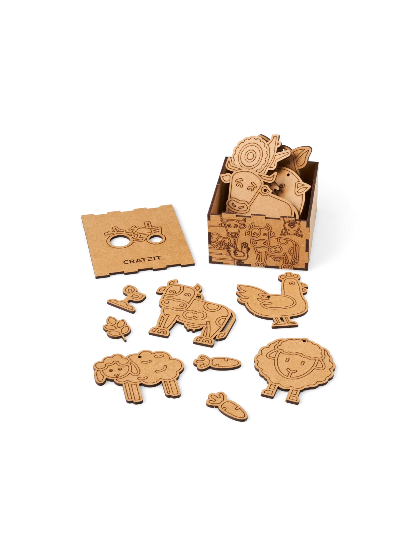 Hot Søstrene Grene Schweiz DIY-Set Animal Friends Brown
