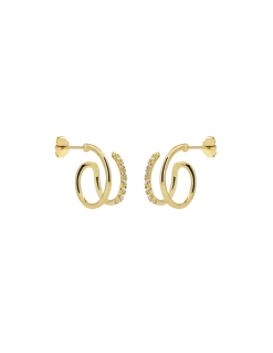 Best Søstrene Grene Schweiz Double Swirl Ohrringe Gold
