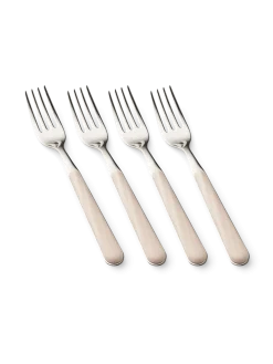 Outlet Søstrene Grene Schweiz Gabel-Set Texture Legno Off White