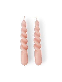 Online Søstrene Grene Schweiz Gedrehte Kerze 14 Cm 2er-Pack Coral