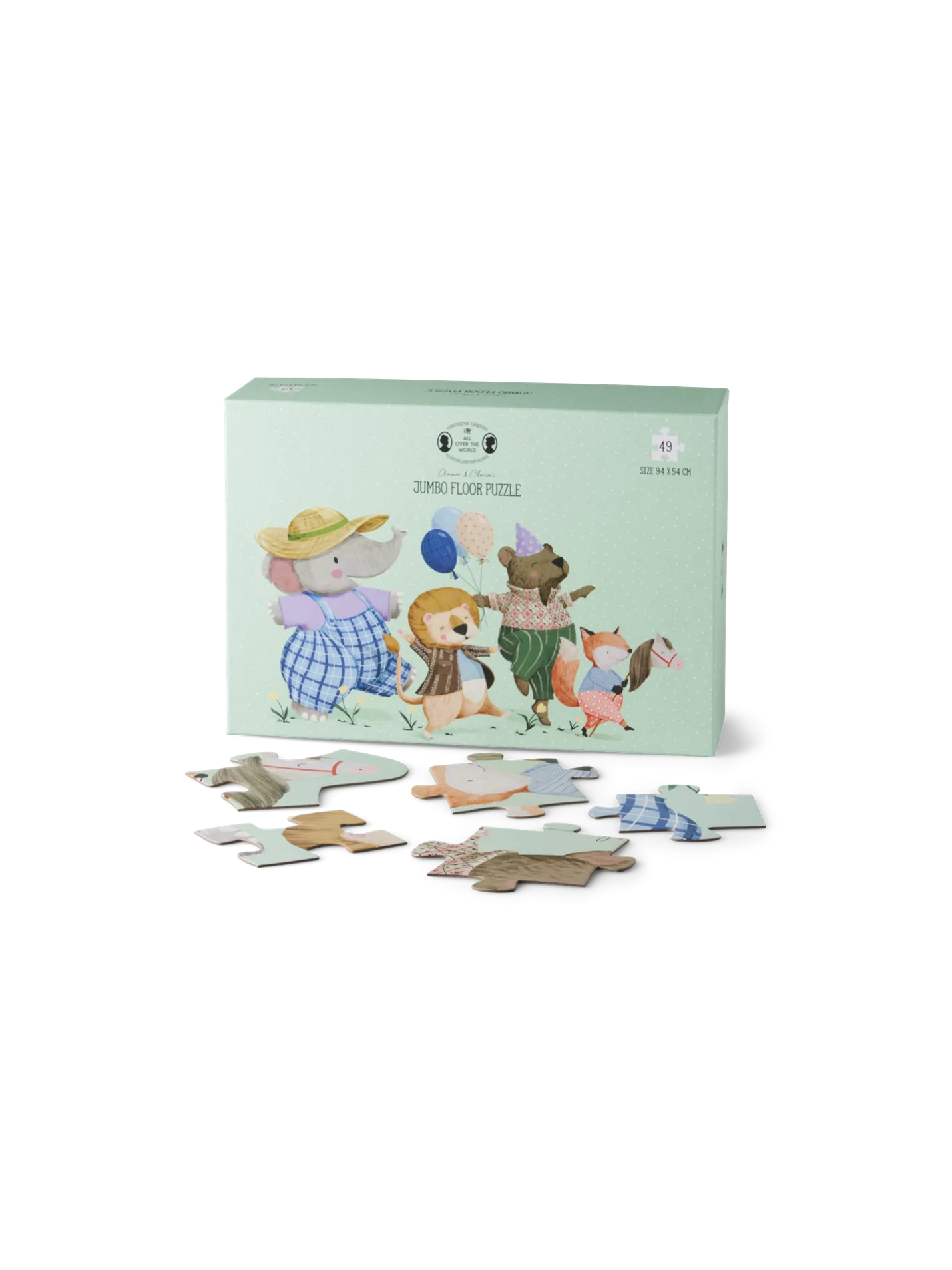 Discount Søstrene Grene Schweiz Jumbo-Puzzle 49 Teile Milky Green