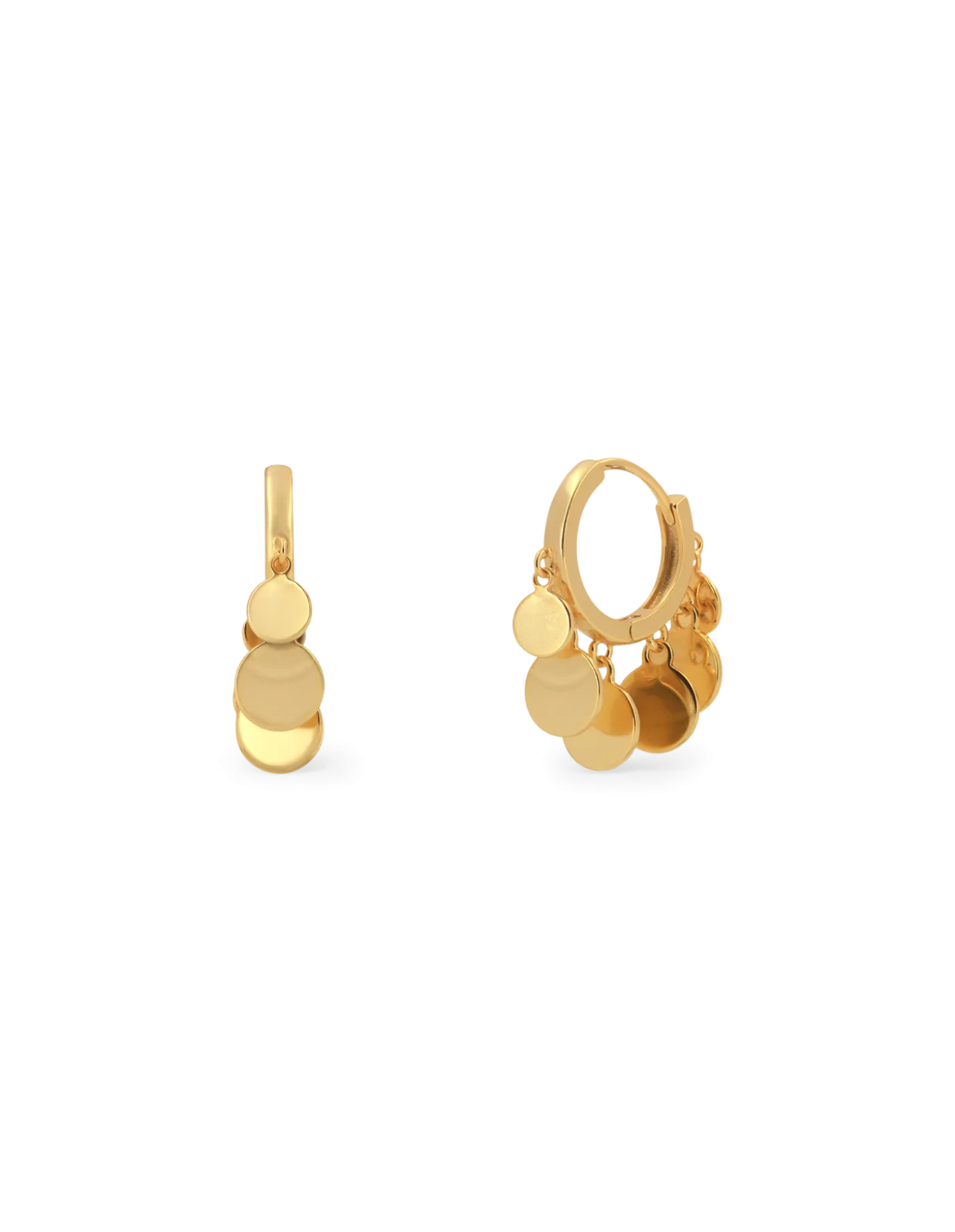 Søstrene Grene Schweiz Leaf Hoops Gold