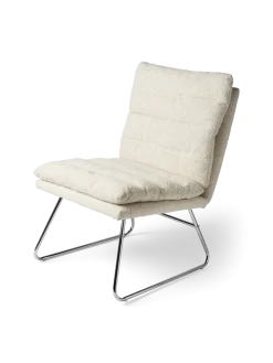 Hot Søstrene Grene Schweiz Loungesessel Mit Bouclé-Stoff Off White