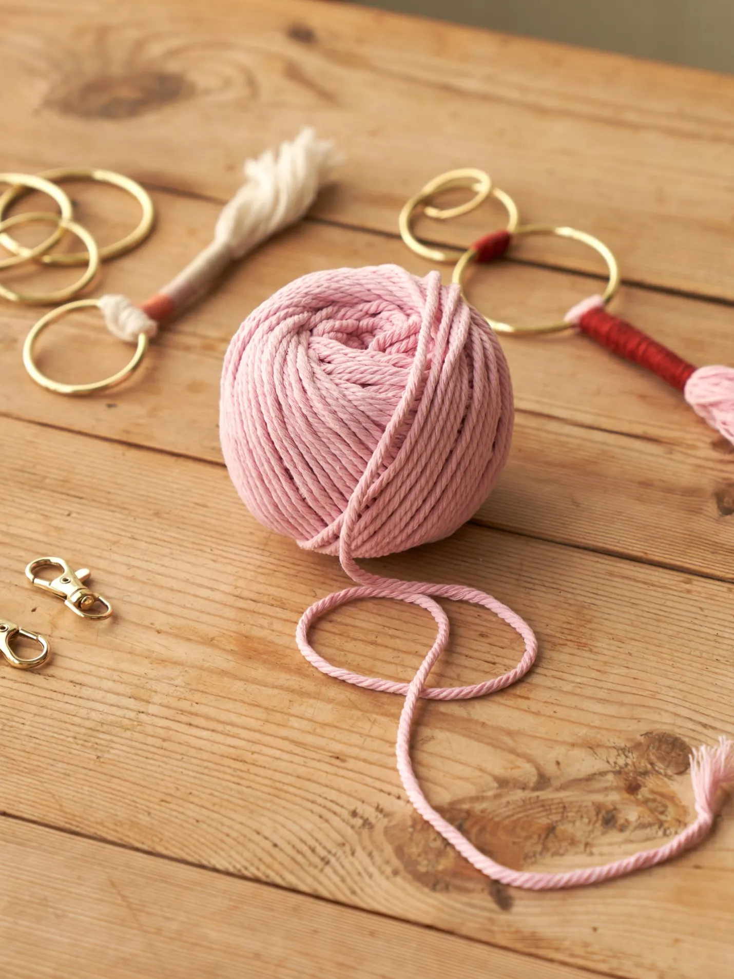 Discount Søstrene Grene Schweiz Makramee-Garn Rose