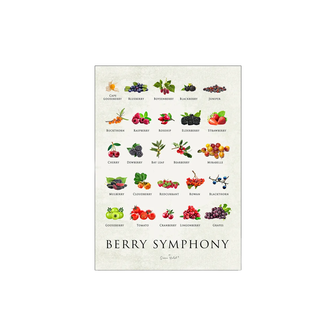 Best Søstrene Grene Schweiz Poster Berry Symphony 50 X 70 Multi