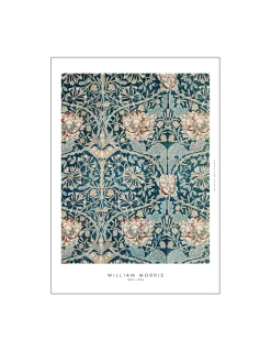Clearance Søstrene Grene Schweiz Poster Blue Flowers 40 X 50 Milky Blue