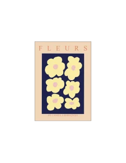 Discount Søstrene Grene Schweiz Poster Fleurs A4 Milky Blue