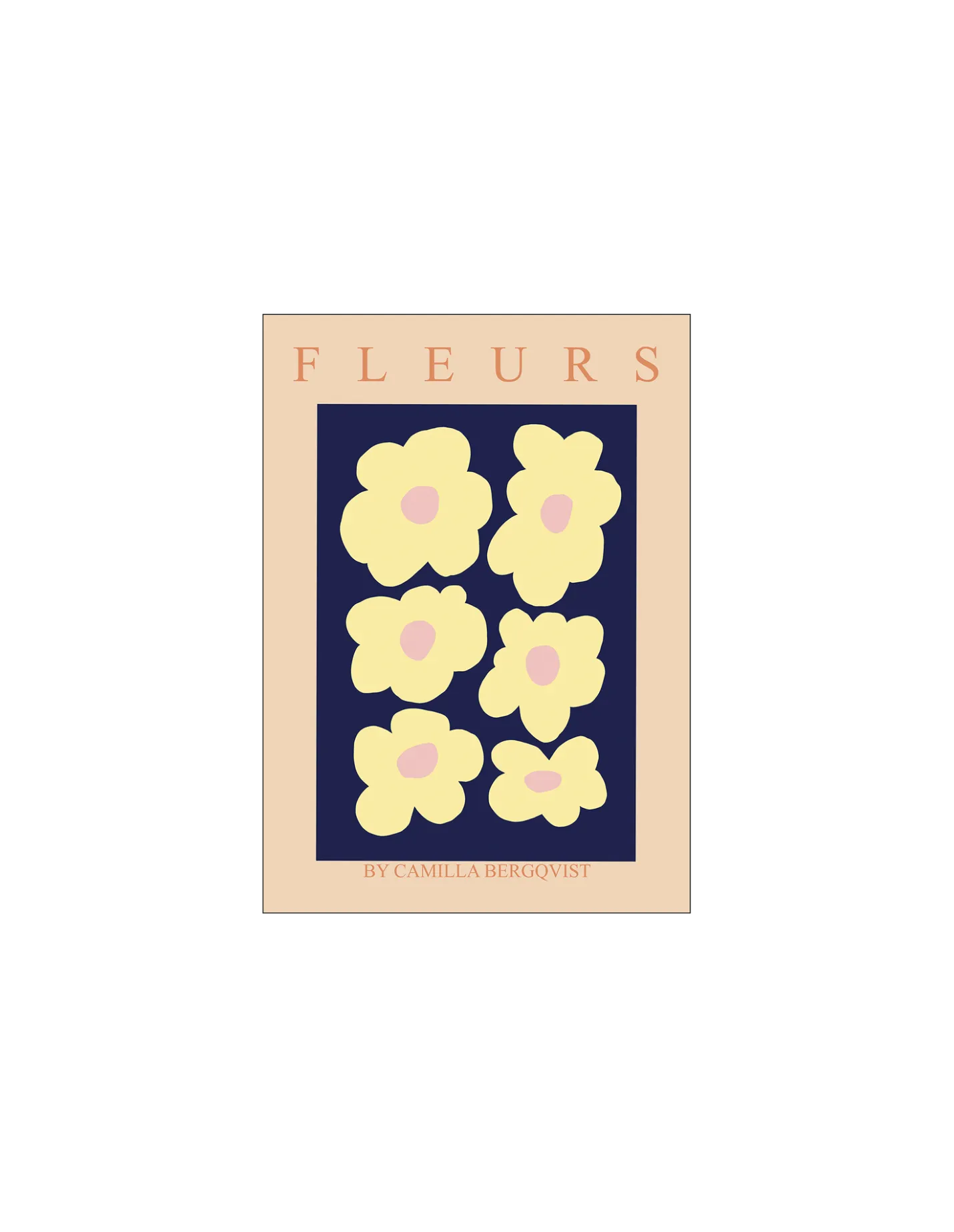 Discount Søstrene Grene Schweiz Poster Fleurs A4 Milky Blue