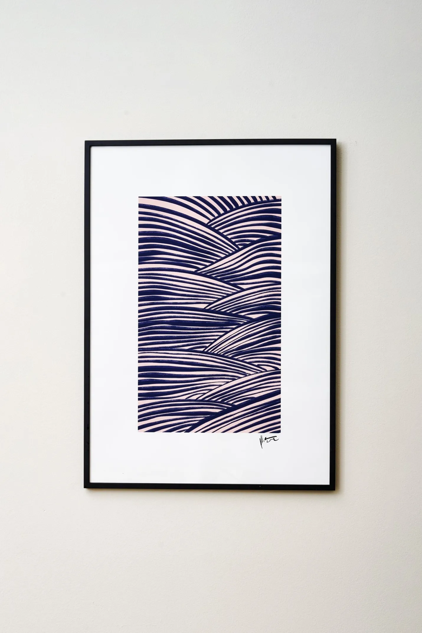 Outlet Søstrene Grene Schweiz Poster Merge 50 X 70 Azure Blue