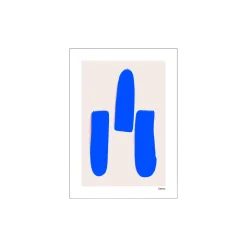 Sale Søstrene Grene Schweiz Poster Trois Lignes Bleues 40 X 50 Multi