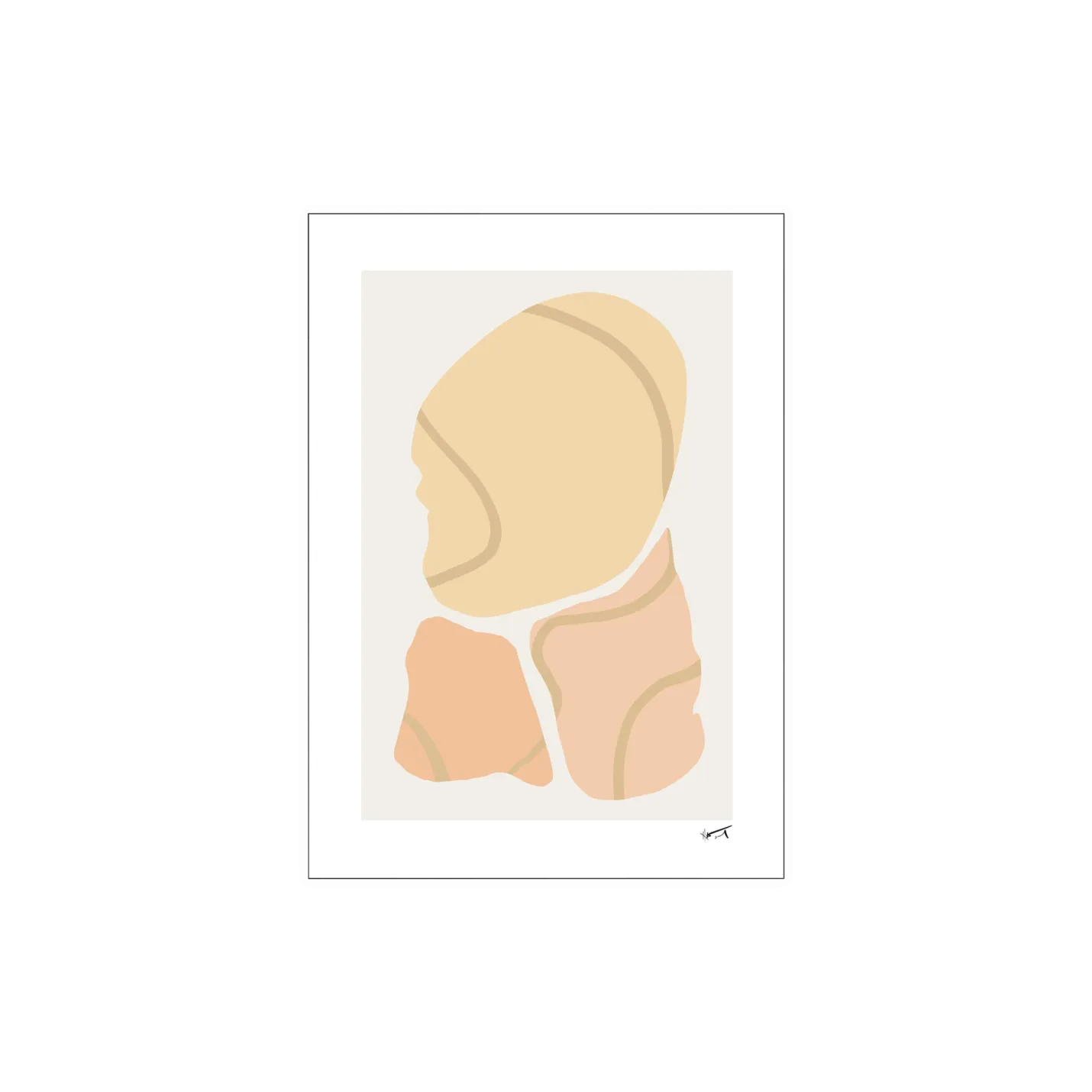 New Søstrene Grene Schweiz Poster Trois Morceaux A3 Multi