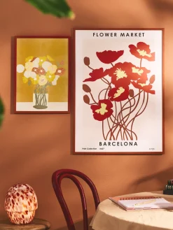 Sale Søstrene Grene Schweiz Poster Vase Of Flowers A3 Camel