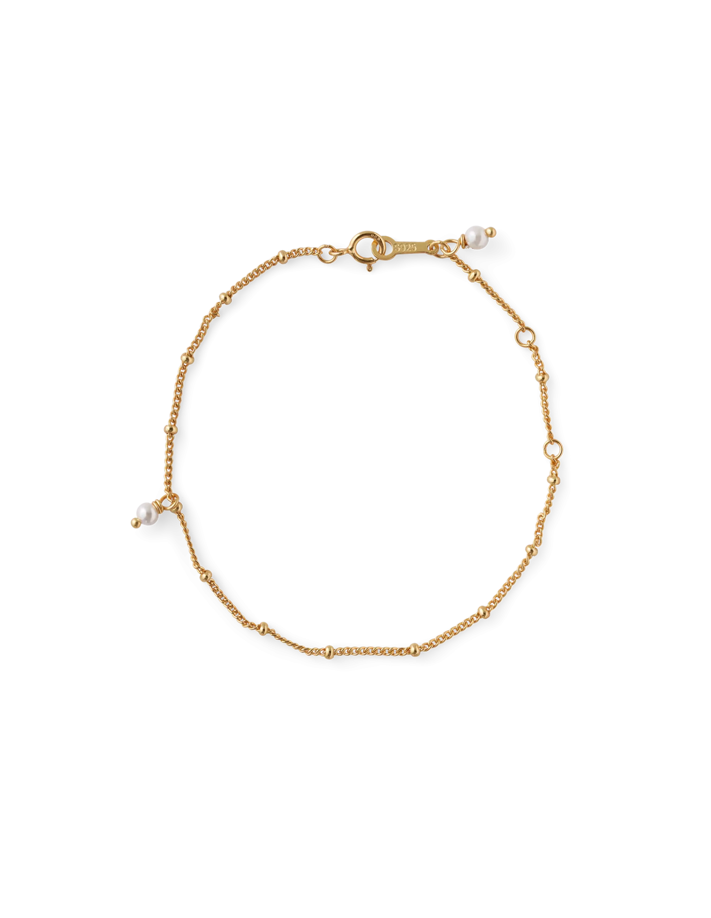 Online Søstrene Grene Schweiz Simple Perlenarmband Gold