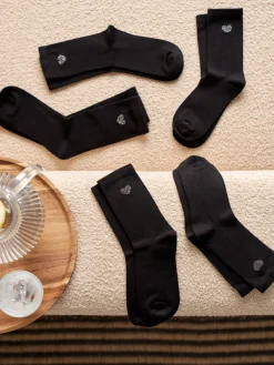 Clearance Søstrene Grene Schweiz Socken 5er-Pack 36/38 Black