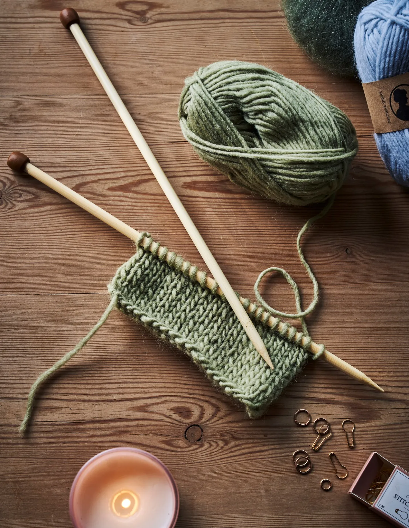 New Søstrene Grene Schweiz Stricknadeln 8 Mm Nature