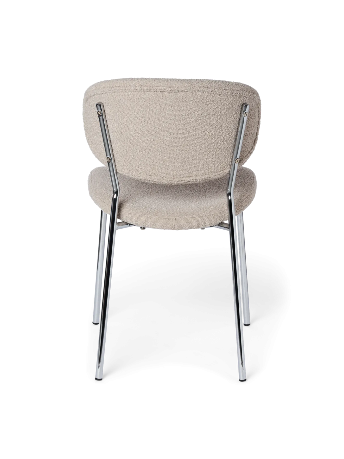 Clearance Søstrene Grene Schweiz Stuhl Mit Bouclé-Stoff Off White