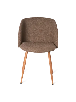New Søstrene Grene Schweiz Stuhl Mit Bouclé-Stoff Brown