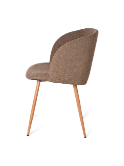 New Søstrene Grene Schweiz Stuhl Mit Bouclé-Stoff Brown