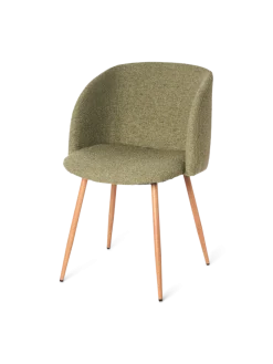 Sale Søstrene Grene Schweiz Stuhl Mit Bouclé-Stoff Olive Green