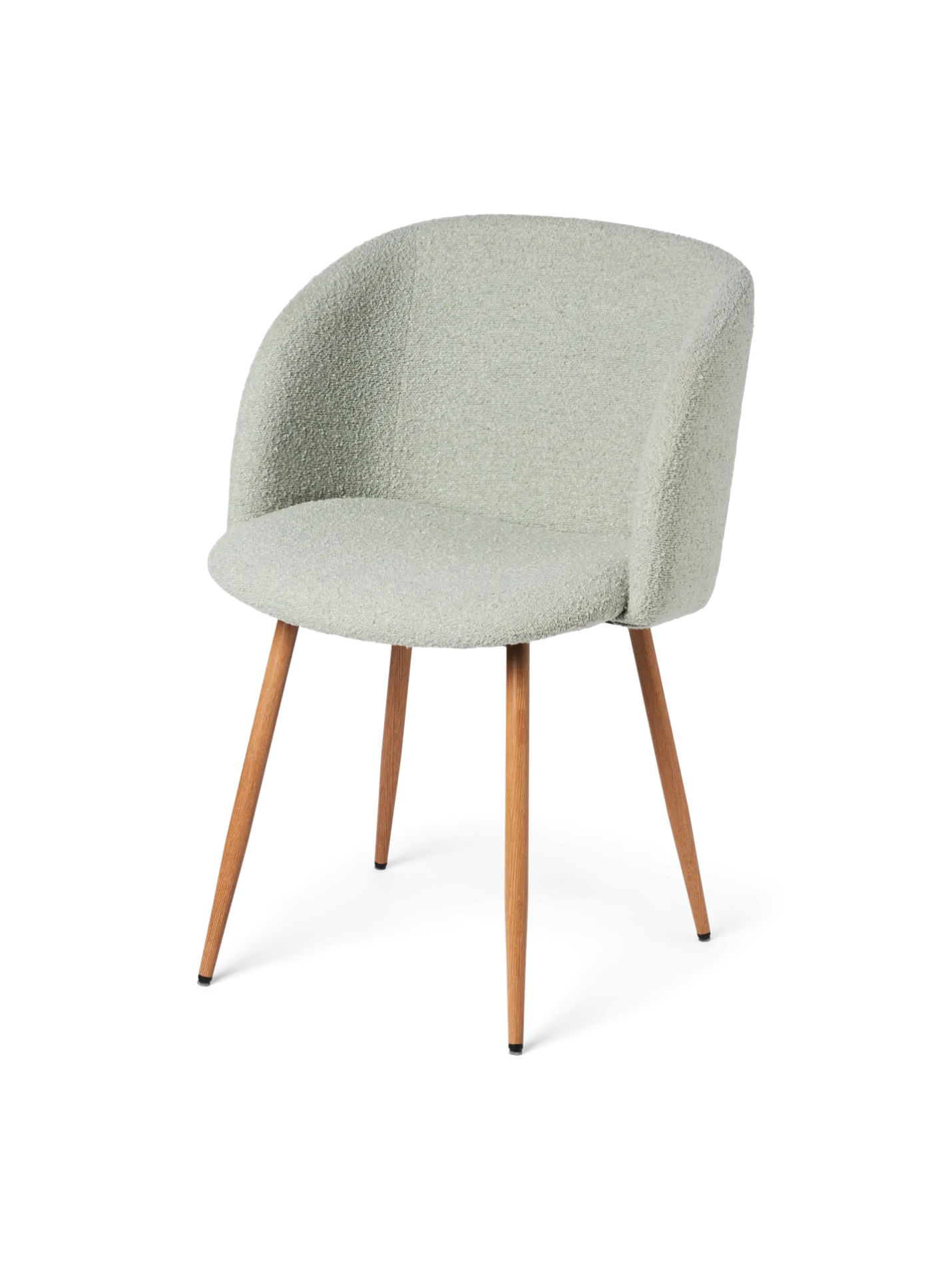Online Søstrene Grene Schweiz Stuhl Mit Bouclé-Stoff Light Green