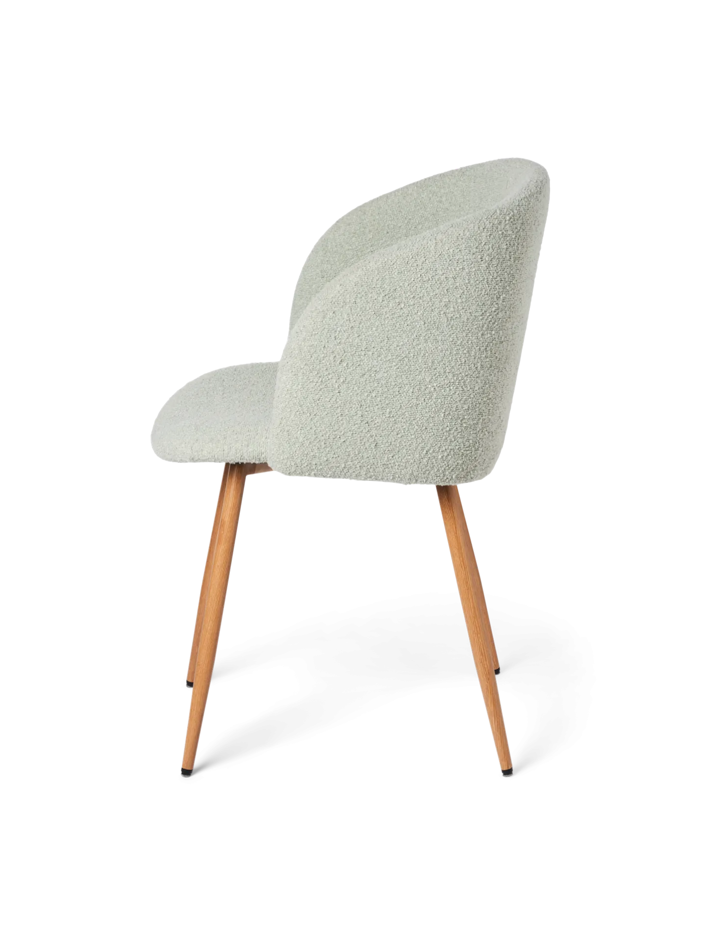Online Søstrene Grene Schweiz Stuhl Mit Bouclé-Stoff Light Green