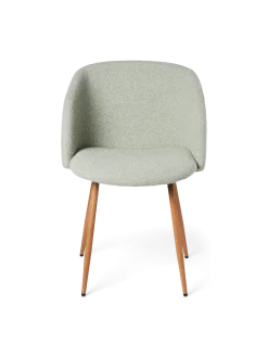 Online Søstrene Grene Schweiz Stuhl Mit Bouclé-Stoff Light Green