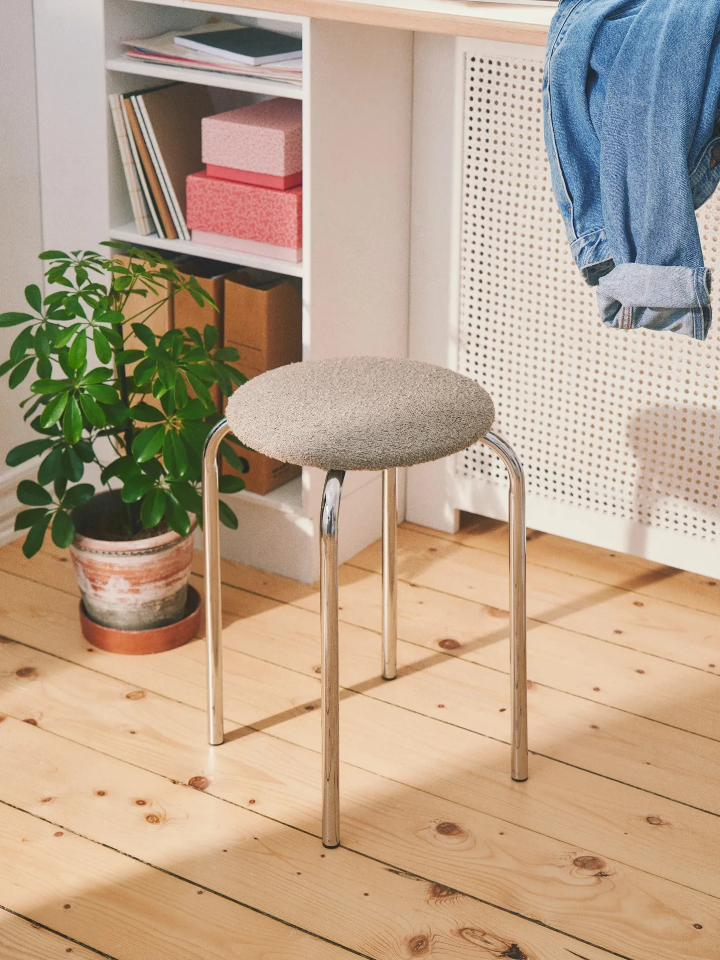 Best Søstrene Grene Schweiz Stuhl Mit Bouclé-Stoff