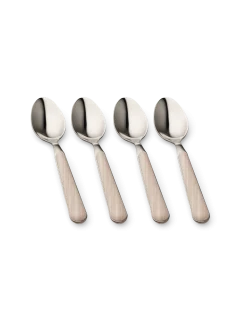 Online Søstrene Grene Schweiz Teelöffel-Set Texture Legno Off White
