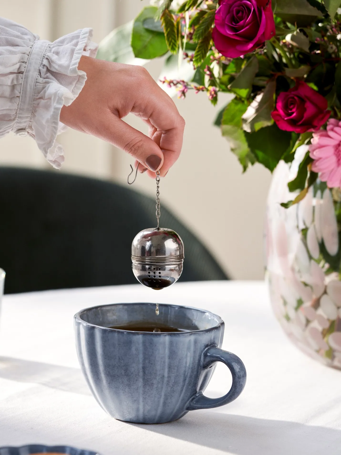 Clearance Søstrene Grene Schweiz Teesieb Silver Grey