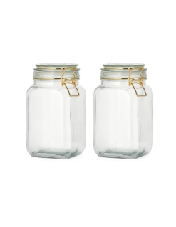 Clearance Søstrene Grene Schweiz Vorratsgläser 1250 Ml 2er-Pack Clear