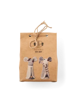 Outlet Søstrene Grene Schweiz Weihnachtsmäuse DIY-Set Grey