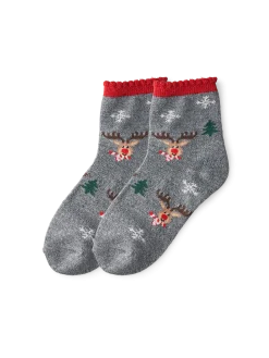 New Søstrene Grene Schweiz Weihnachtssocken Für Kinder 31/34 Anthracite