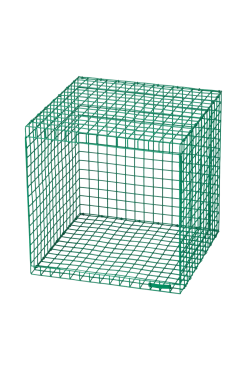 New Søstrene Grene Schweiz WIRE CUBIC Würfelregal Green