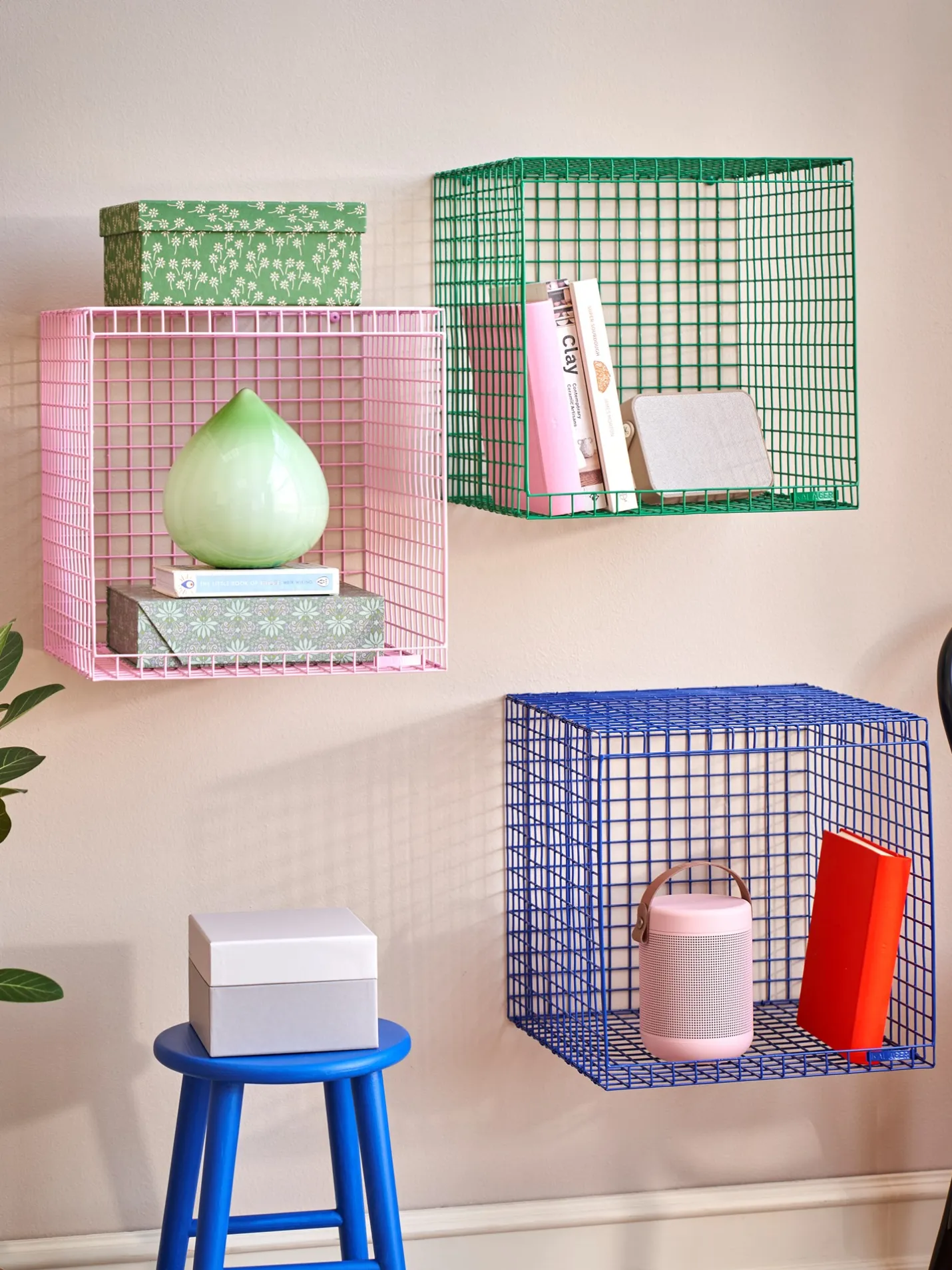 Søstrene Grene Schweiz WIRE CUBIC Würfelregal Rose