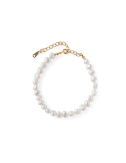 Best Søstrene Grene Schweiz Zeitloses Perlenarmband White