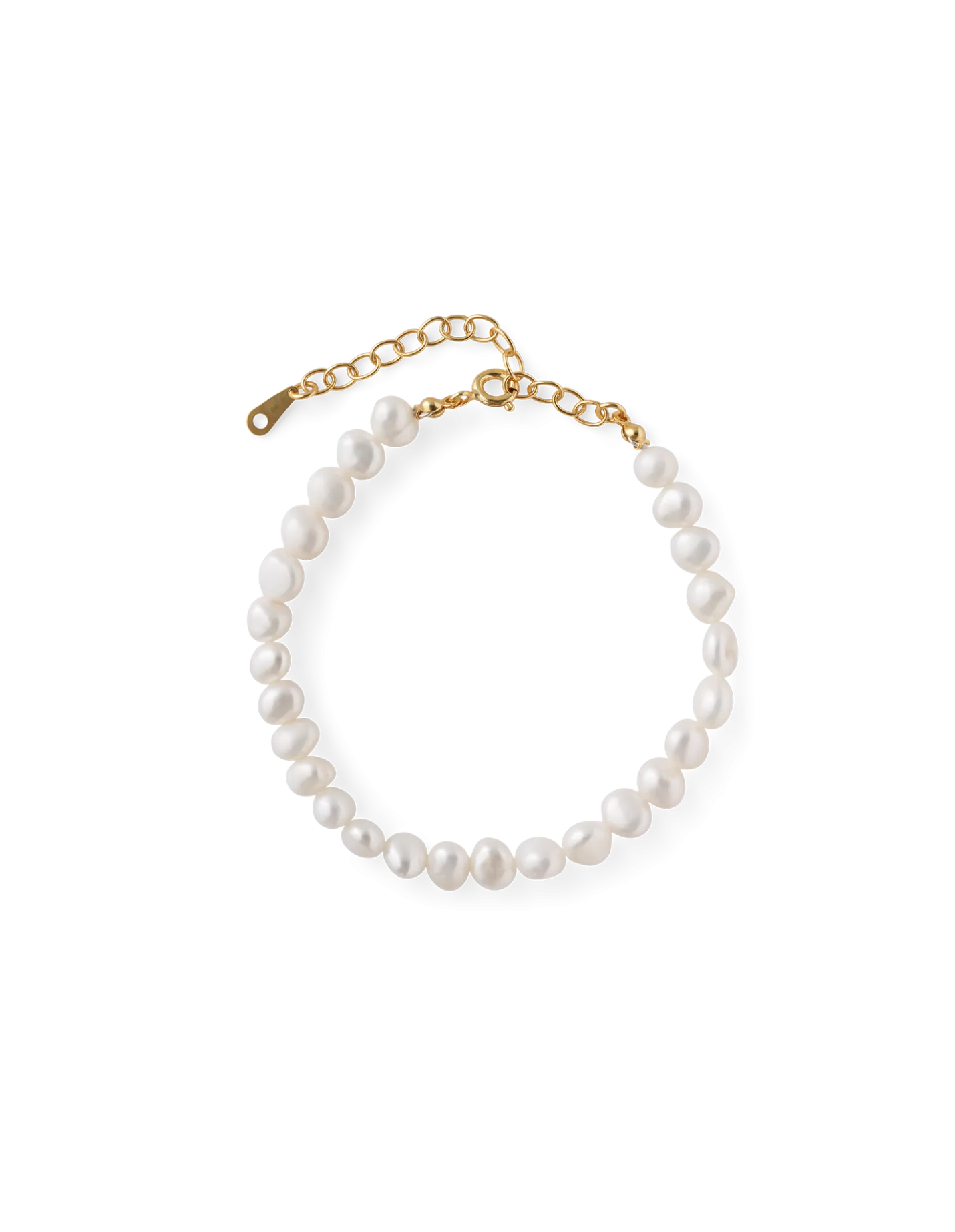 Best Søstrene Grene Schweiz Zeitloses Perlenarmband White